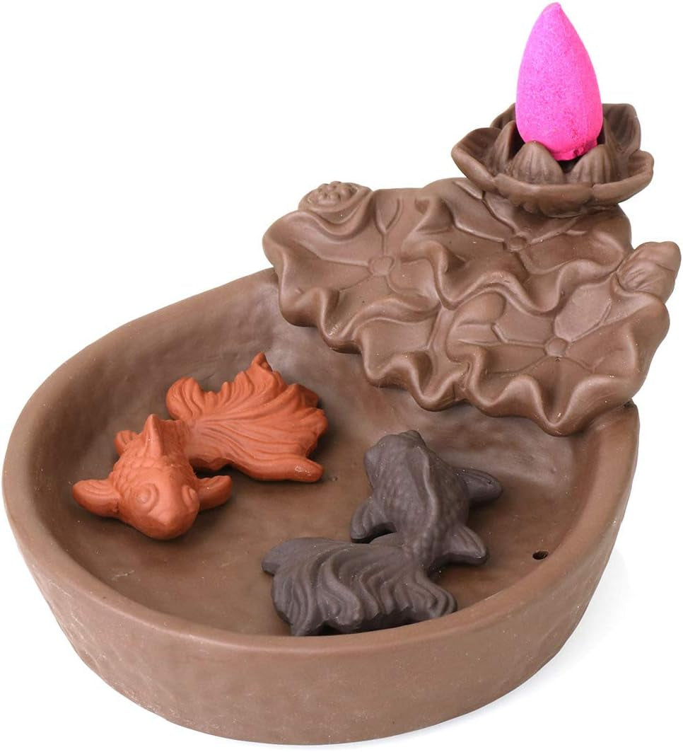 Purple Clay Backflow Incense Burner