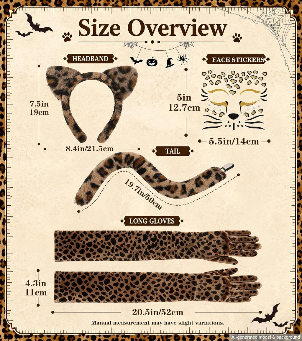 Animal Ears and Tail Costume Set