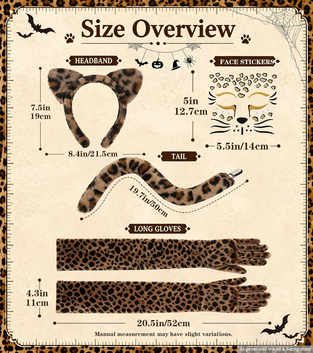 Animal Ears and Tail Costume Set