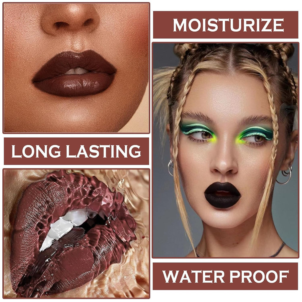 Velvet Black Magic Lip Kit: Liner, Matte Lipstick and Gloss