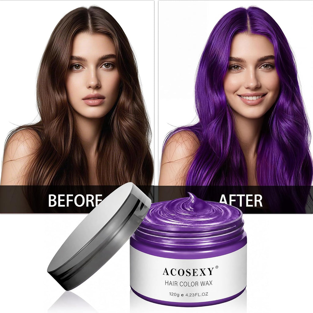 Purple Temporary Hair Color Wax
