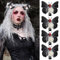 Gothic Skull Butterfly Hair Clips, 4 Piece