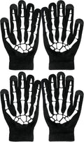 Skeleton Bone Gloves, 2 Pairs