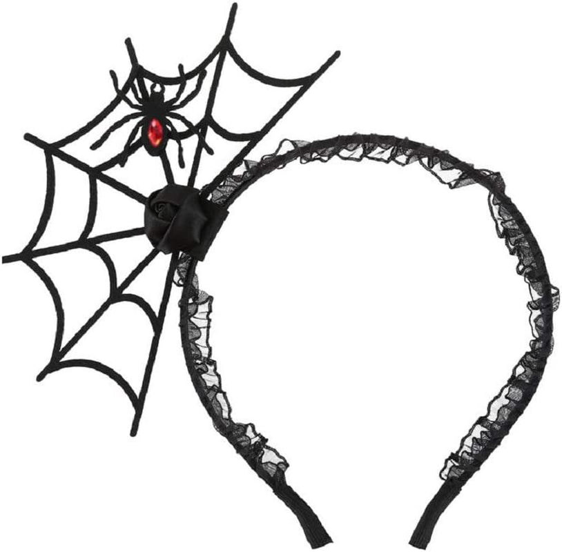 Black Spiderweb Hair Hoop Headband