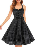 1950S Rockabilly Halter Cocktail Dress
