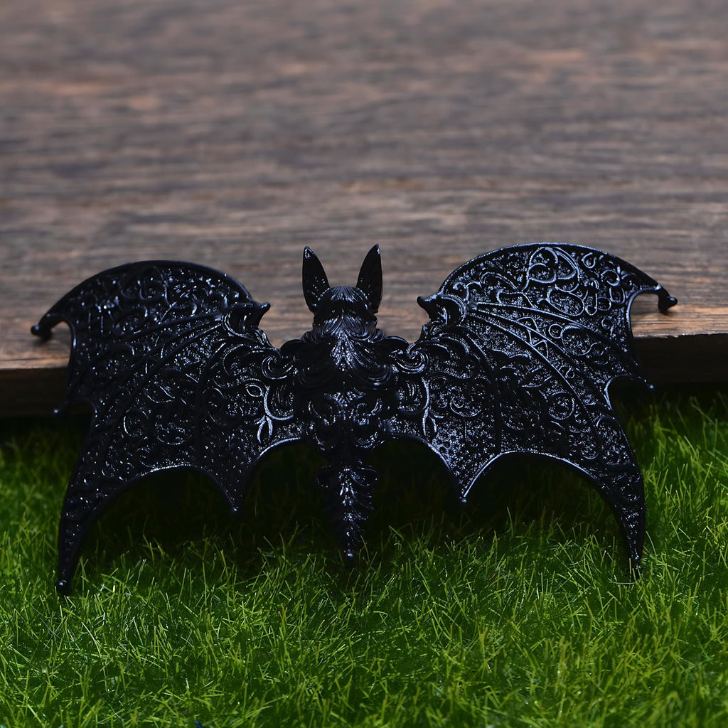 Gothic Bat Hair Clips, 2 Piece