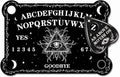Black Wooden Spirit Talking Board with Planchette