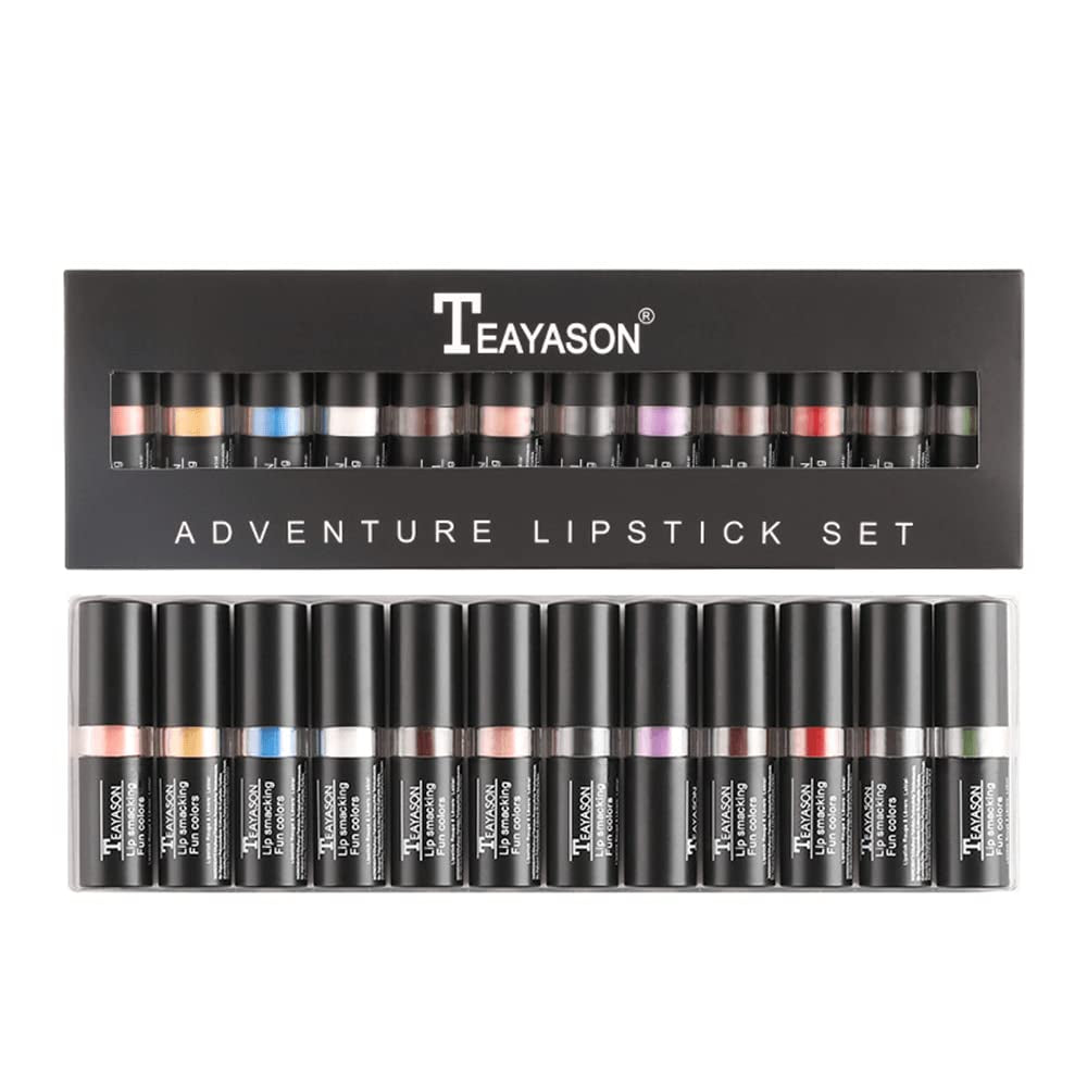 12 Shade Gothic Matte Lipstick Set