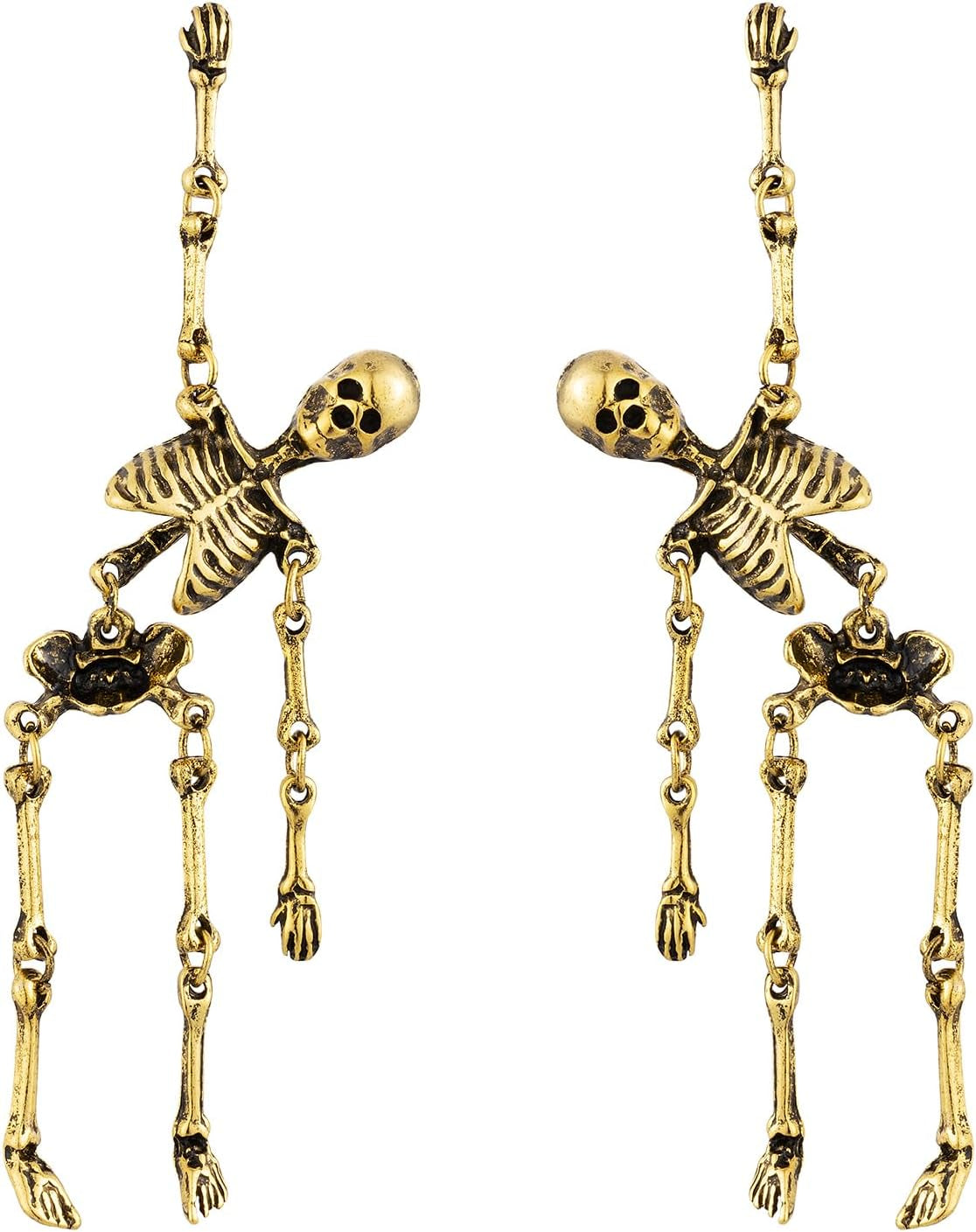 Gothic Punk Skull Earrings