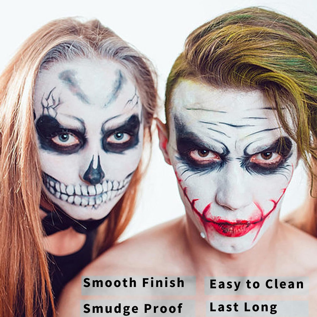 Corpse Bride Black and White Face Paint Kit