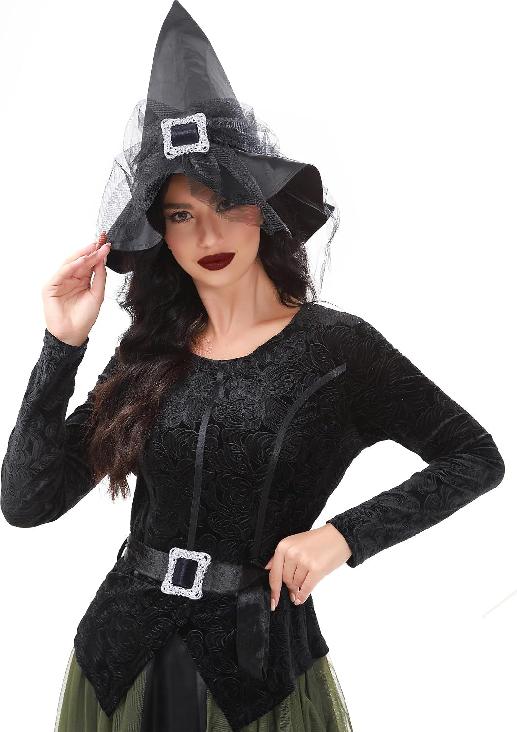 Sexy Witch Halloween Costume with Hat