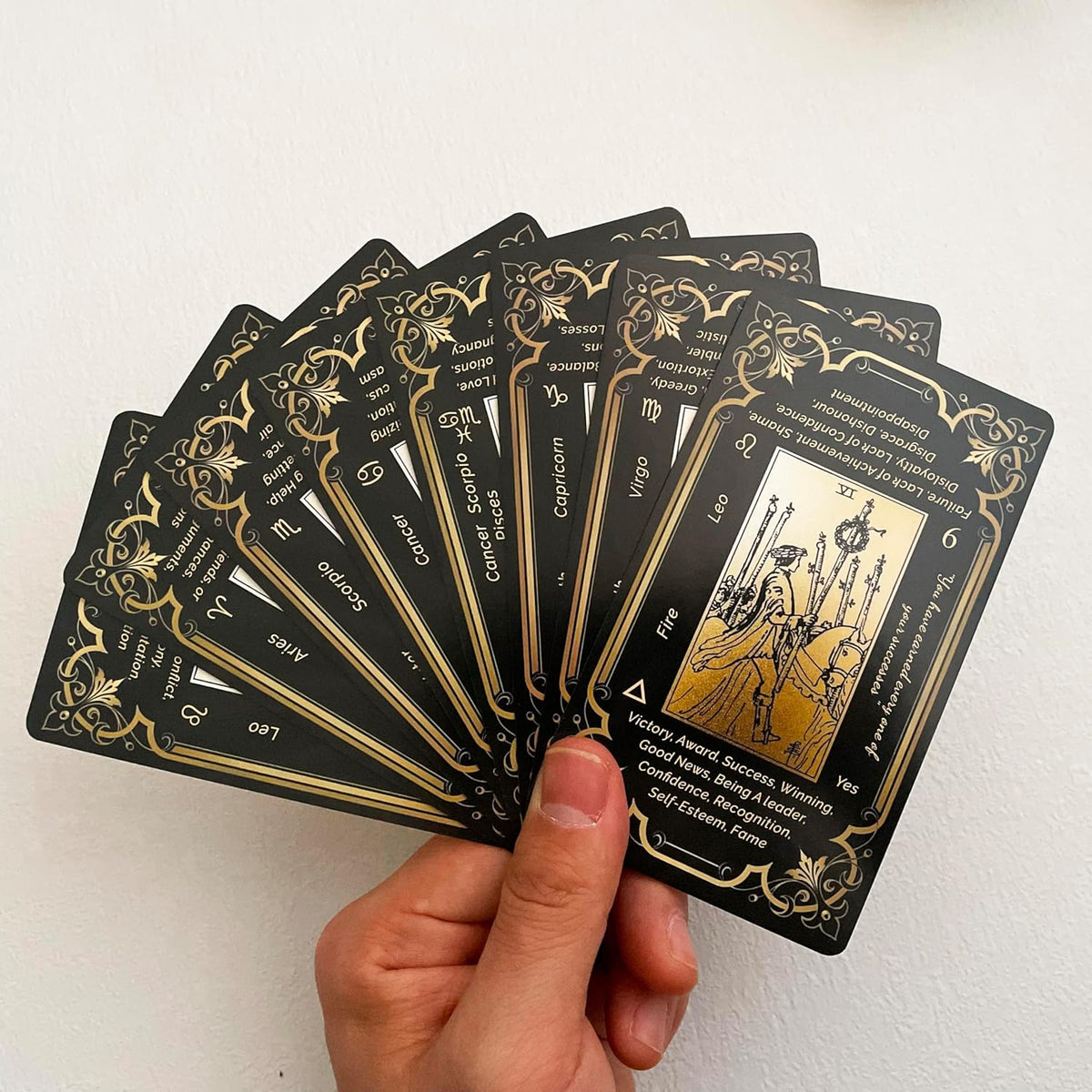 Black & Gold Tarot Deck - Gilded Edges, 78 Cards