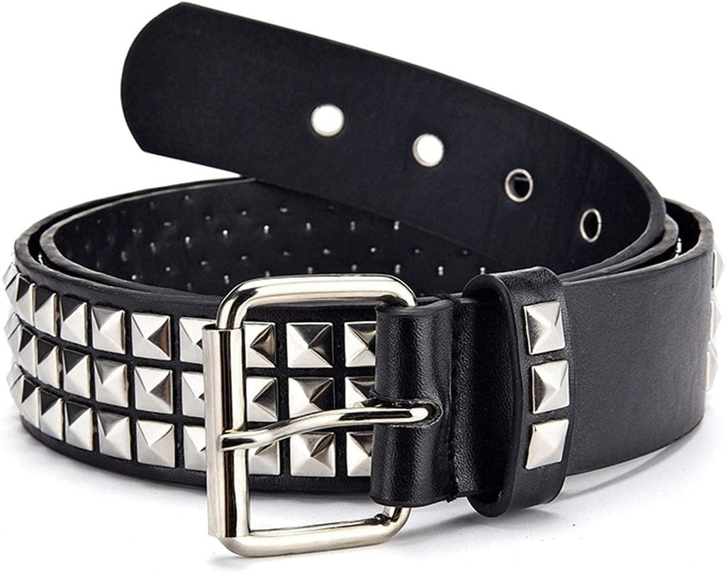 Black Pyramid Studded Punk Belt