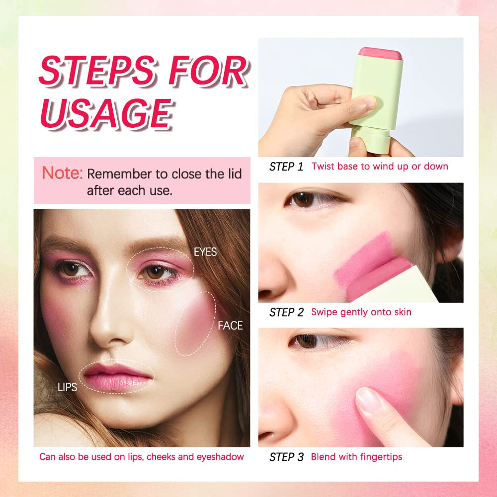 Cheek & Lip Stick - Multi-Use Cream Blush