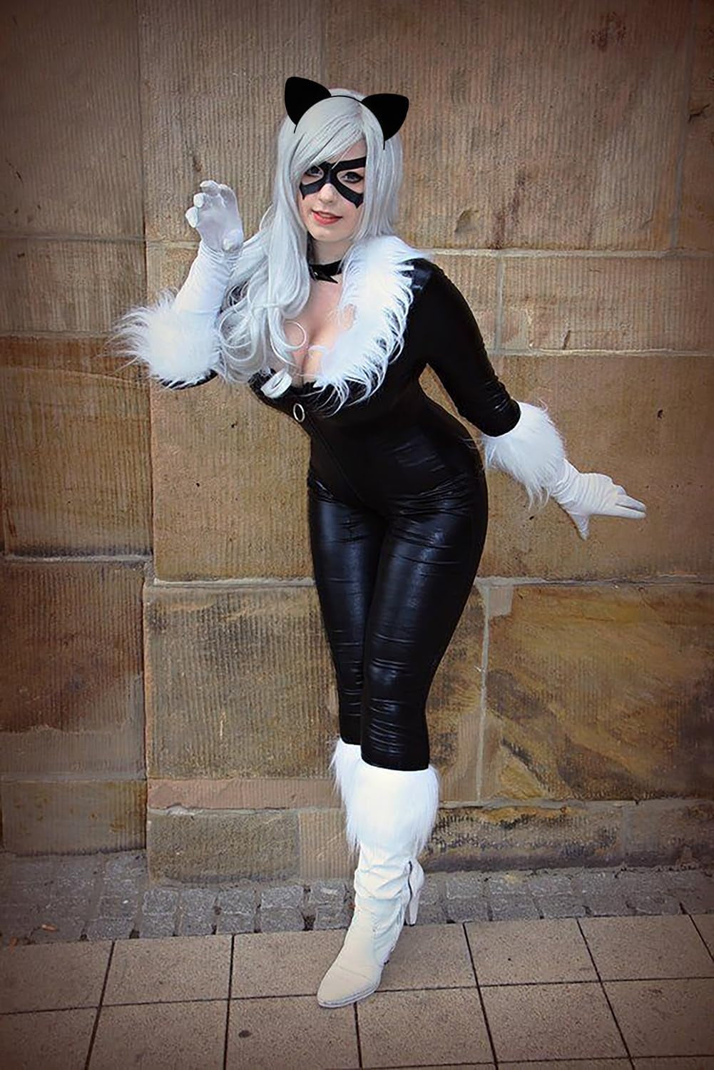Black Cat Ears Headband and Masquerade Mask - 2 Pack