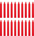 Red Chime Candles - 20 Pack, 4 Inch Unscented