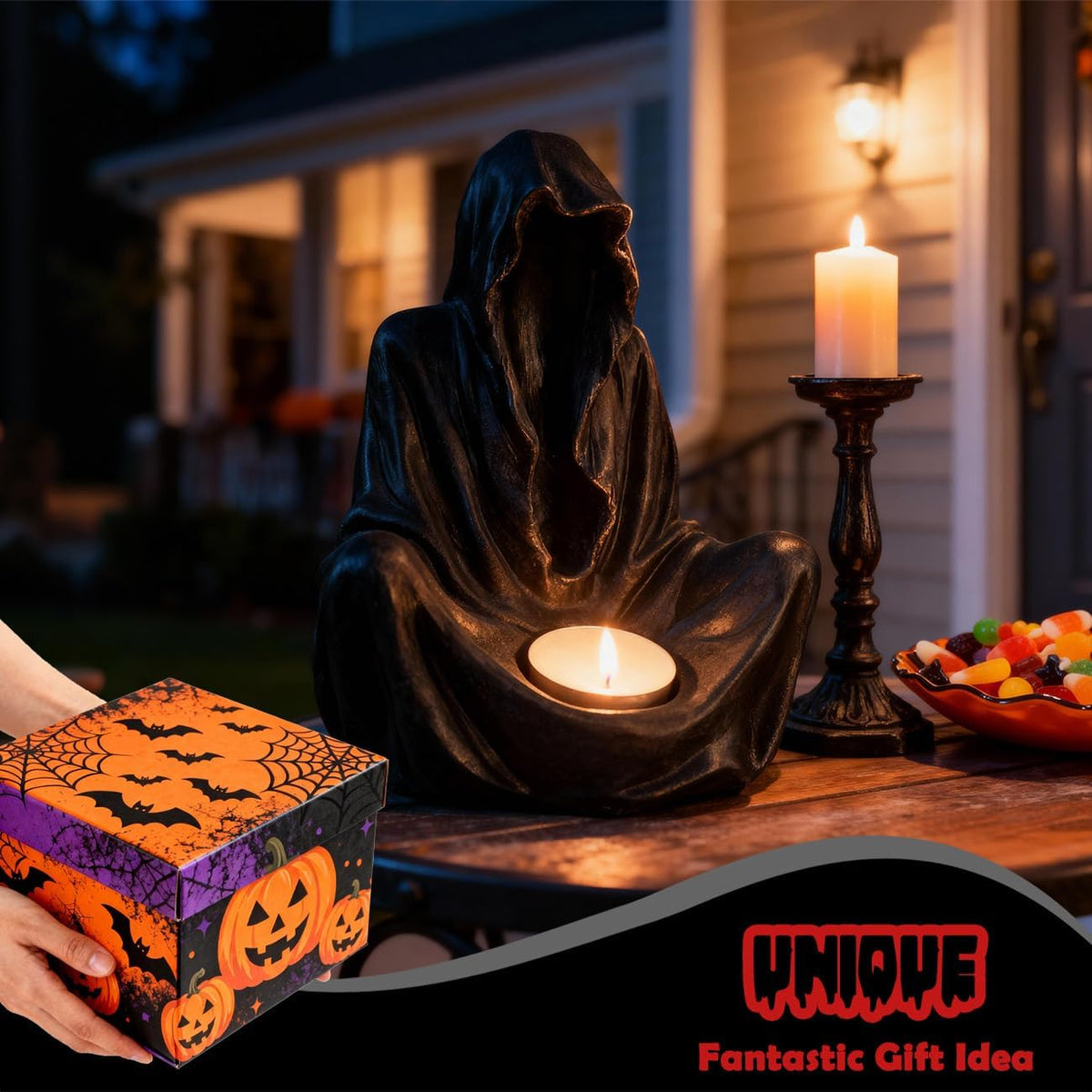 Grim Reaper Candle Holder