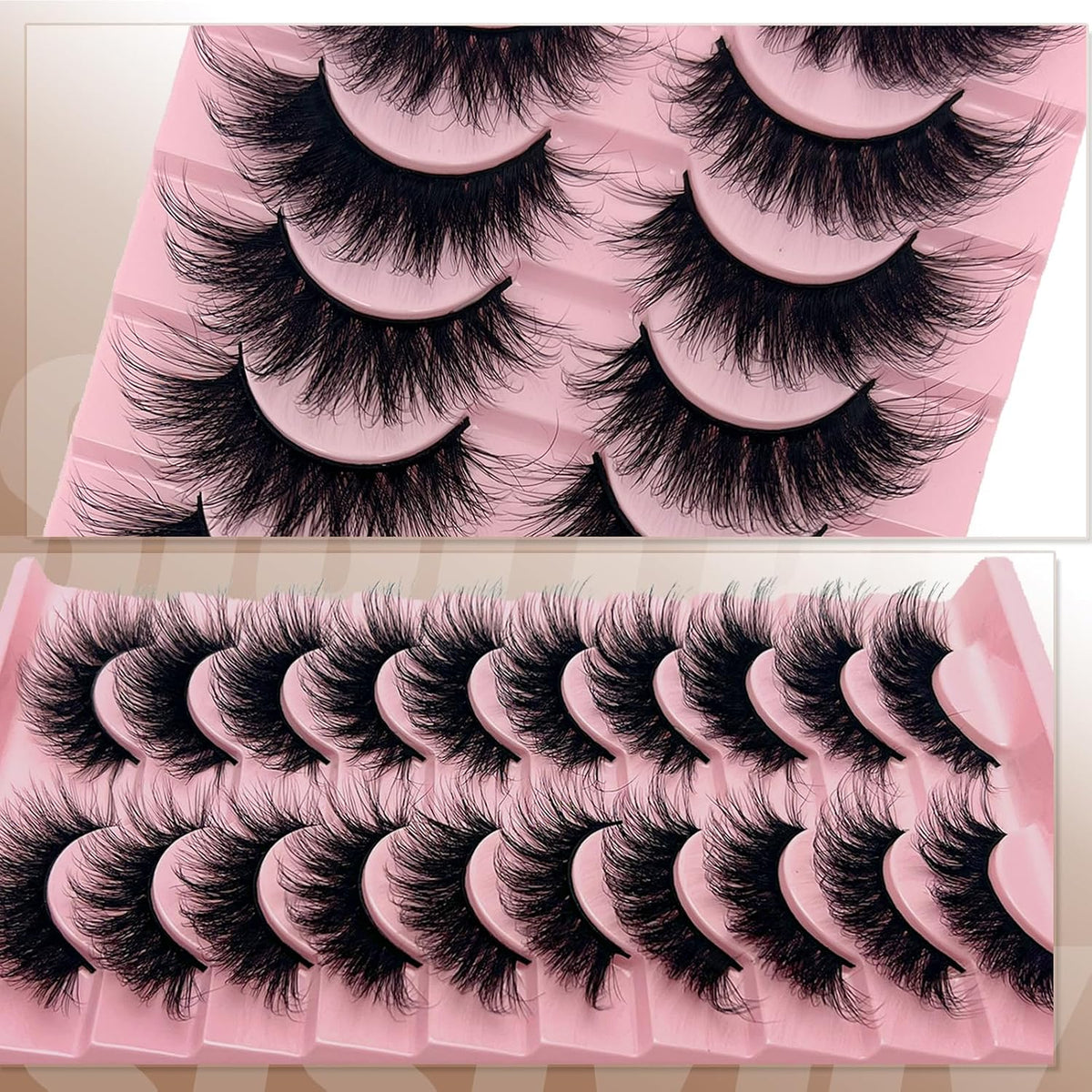 Wispy Cat-Eye Lashes - 10 Pairs