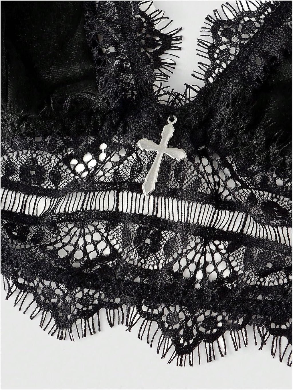 Women'S Gothic Velvet Lace Panties and Bra Set 2 Piece Lingerie