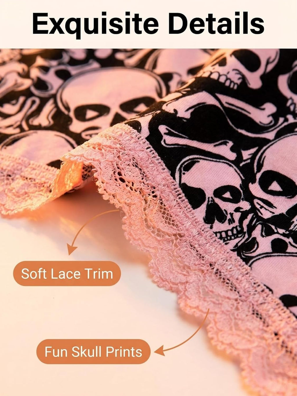 Women’S 10Pcs Variety Thongs Pack Gothic Cute Lace Trims Underwear