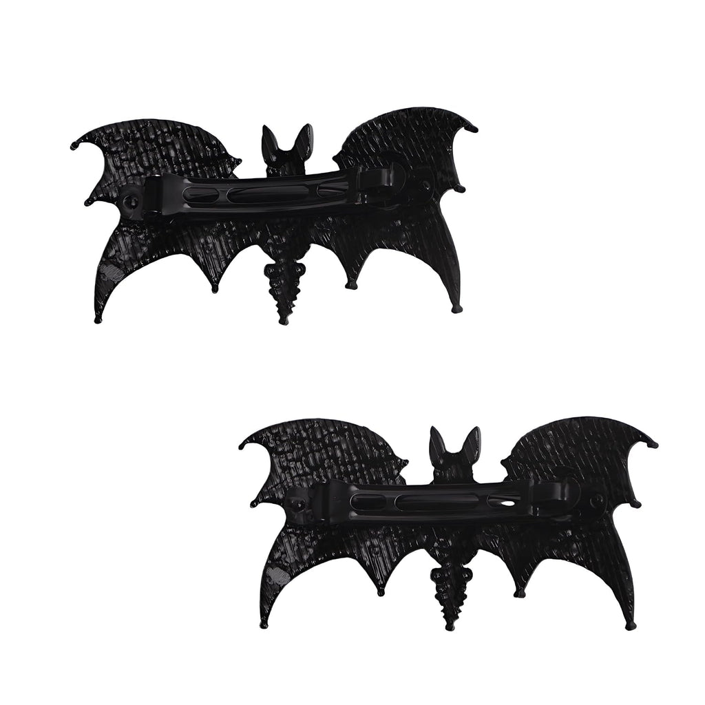 Gothic Bat Hair Clips, 2 Piece