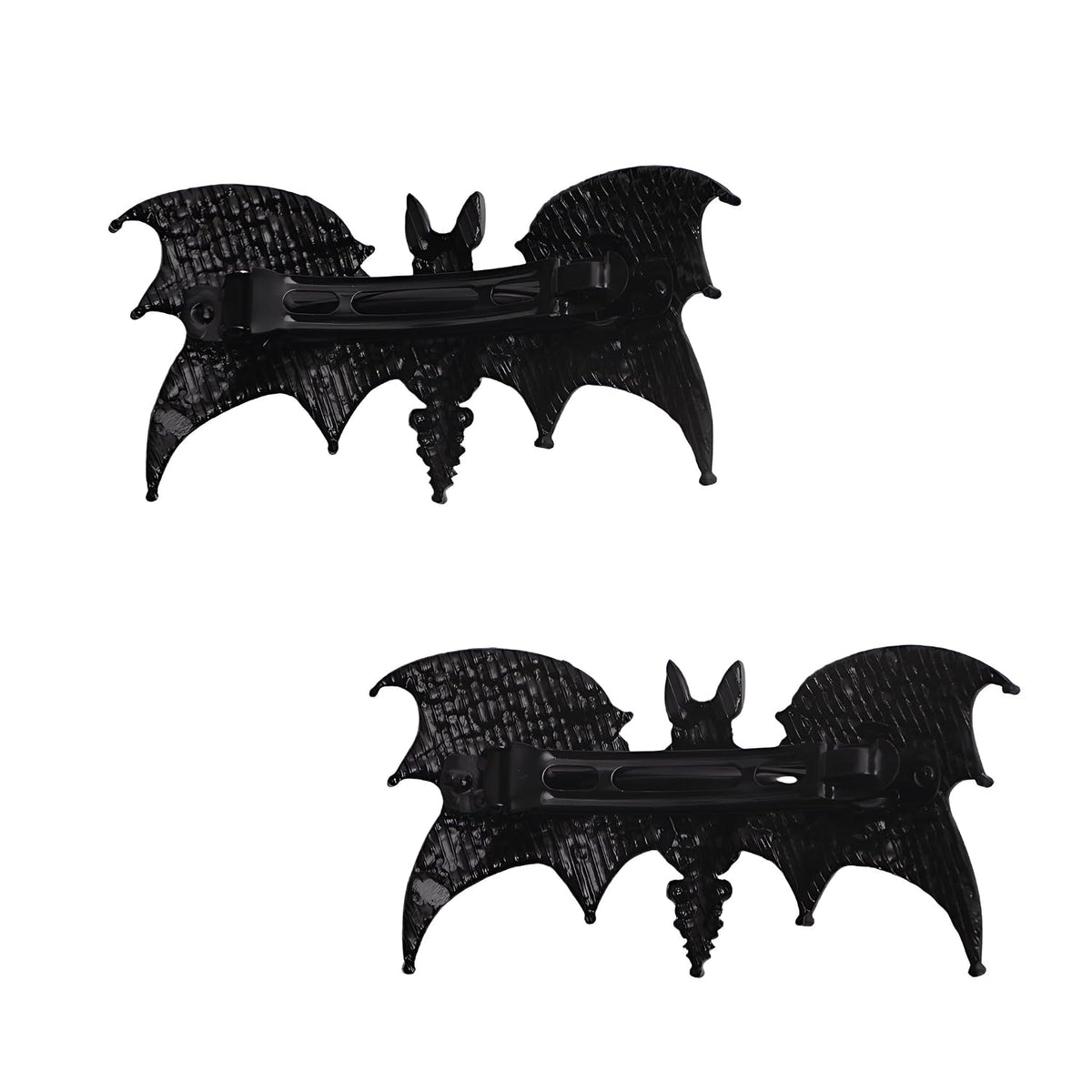 Gothic Bat Hair Clips, 2 Piece