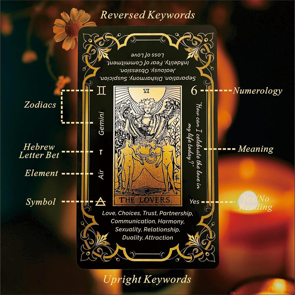 Black & Gold Tarot Deck - Gilded Edges, 78 Cards
