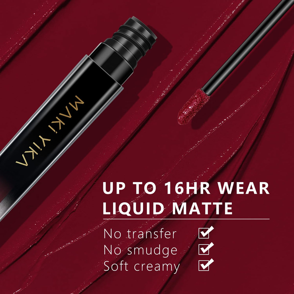 Burgundy Matte Liquid Lipstick - 2 Pack