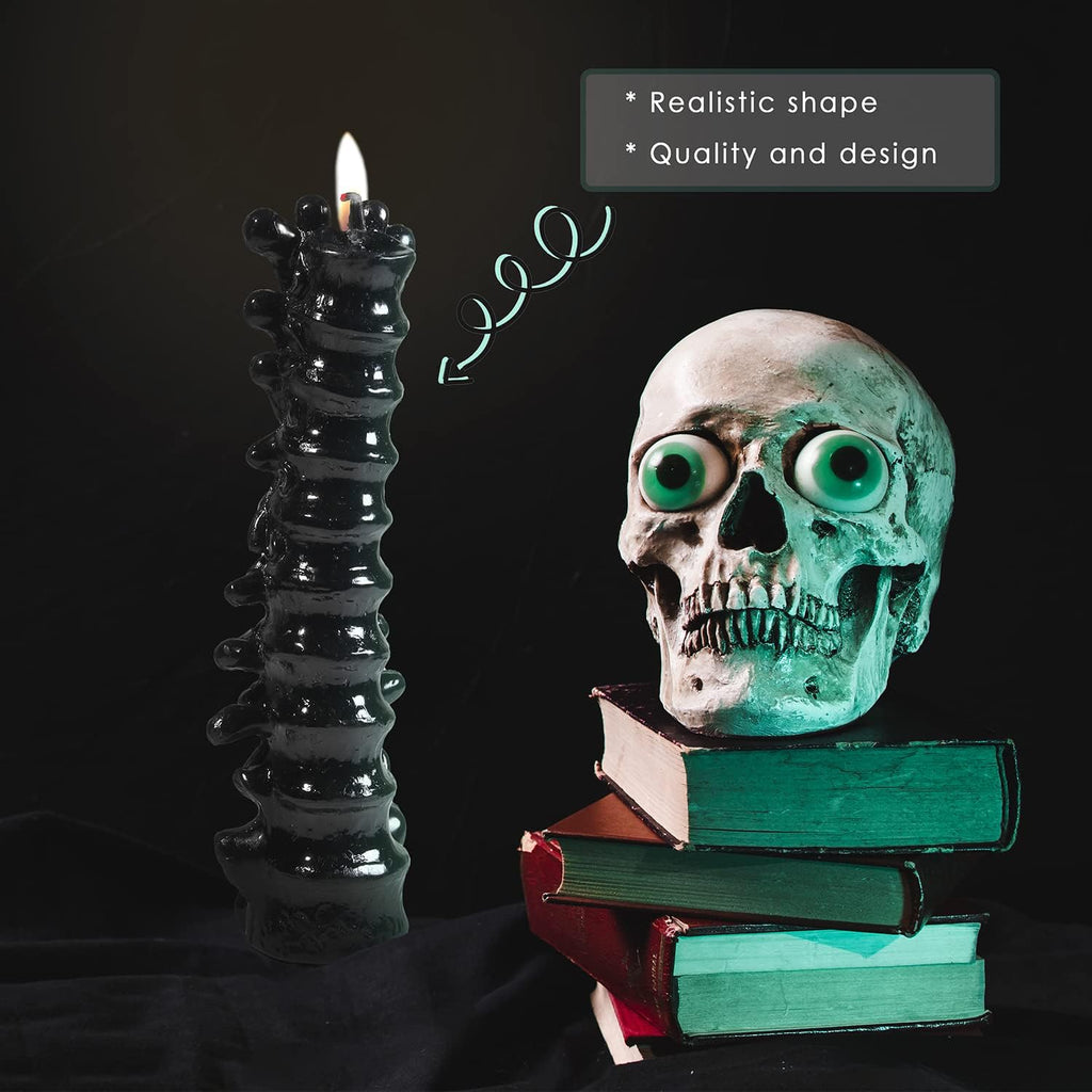 Black Spine Candle - Soy Wax, Cotton Wick