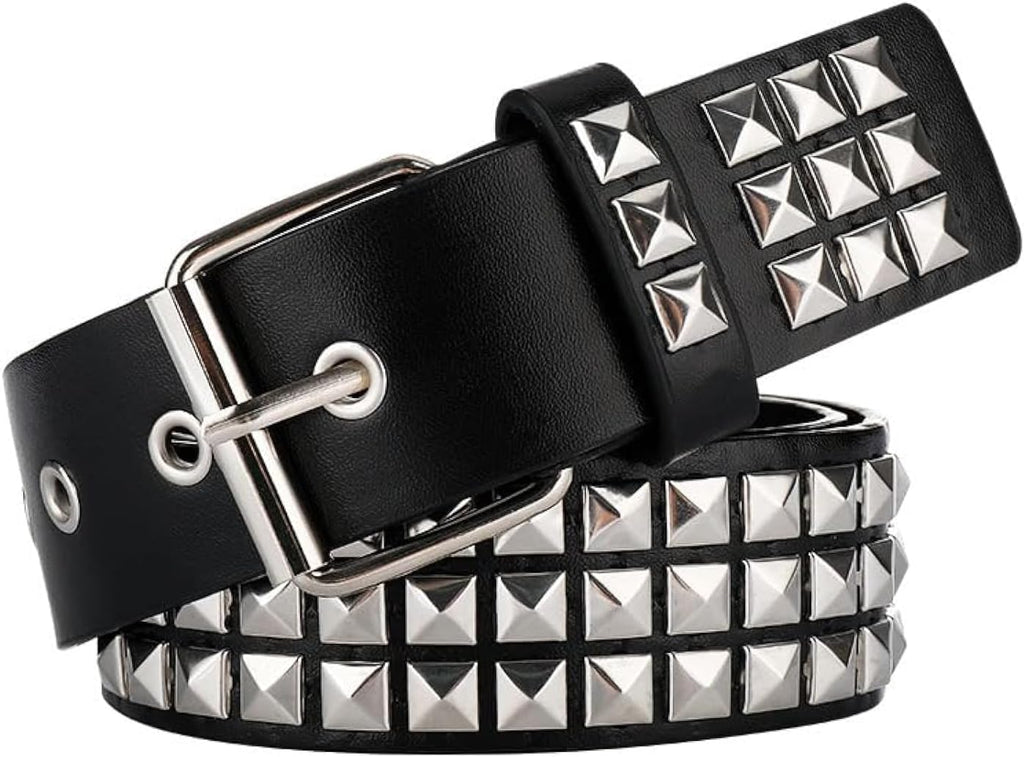 Black Pyramid Studded Punk Belt