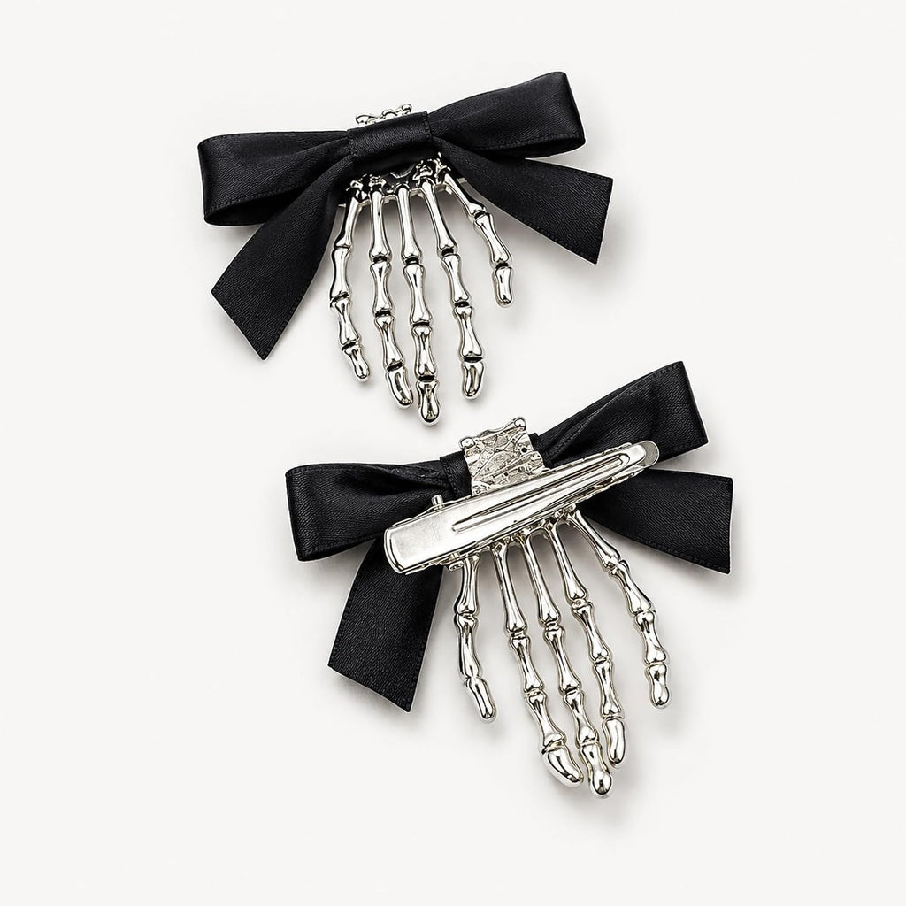 Skeleton Hand Hair Claw Clips, 2 Piece