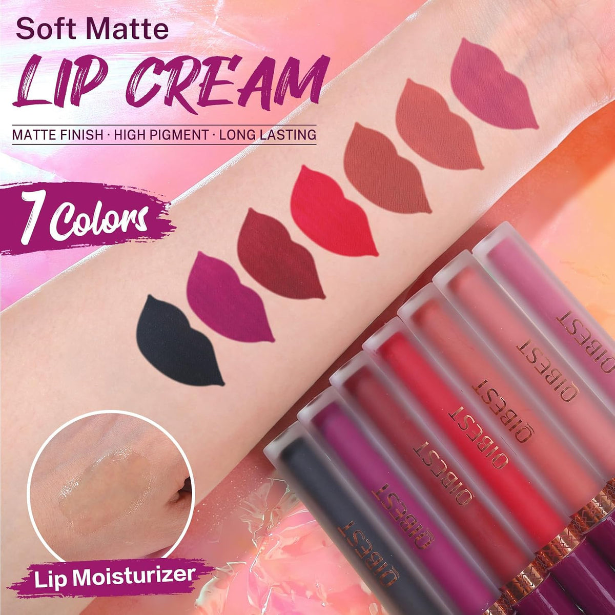Goth Lip Kit - 7 Matte Lipsticks + Lip Plumper