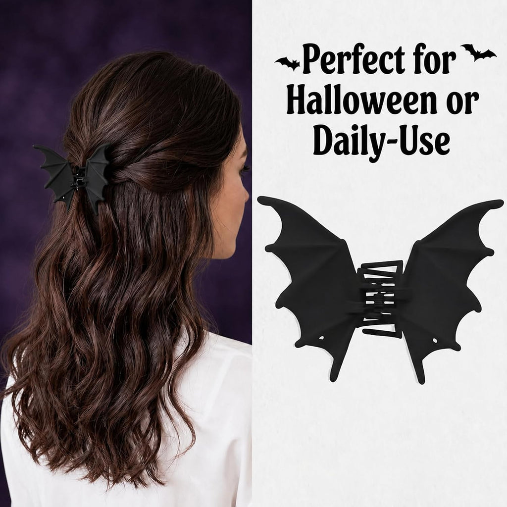 Bat Metal Hair Claw Clip