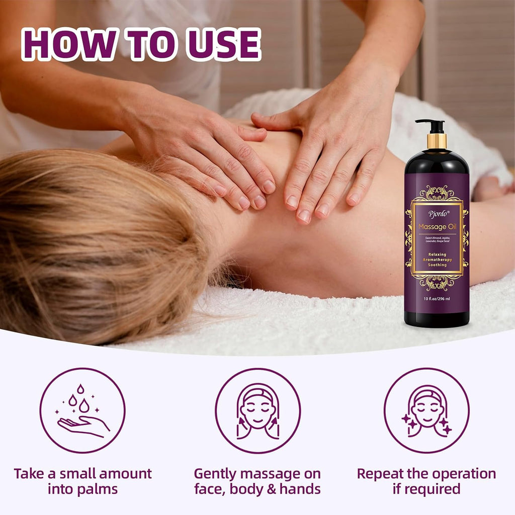 Lavender Massage & Body Oil - 10 Oz