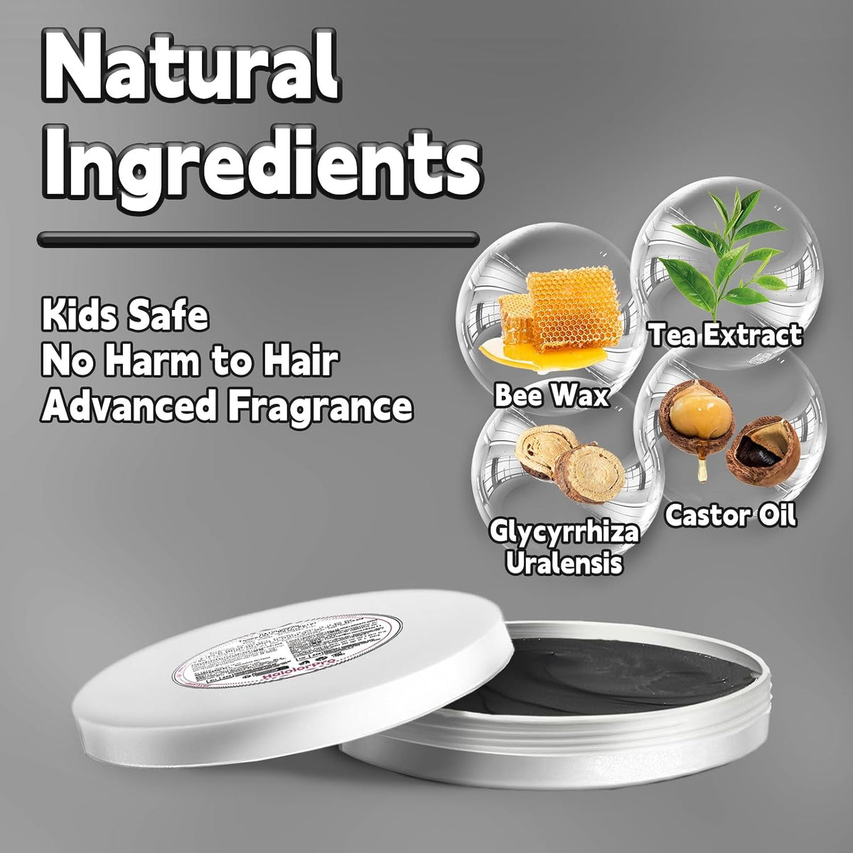 Black Temporary Hair Color Wax