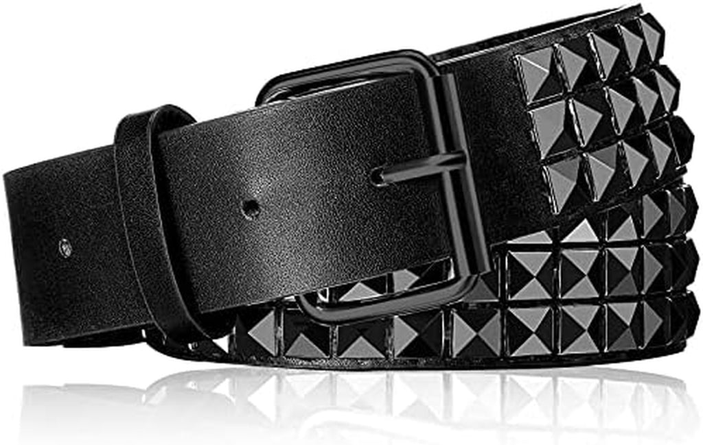 Gothic Pyramid Stud Leather Belt