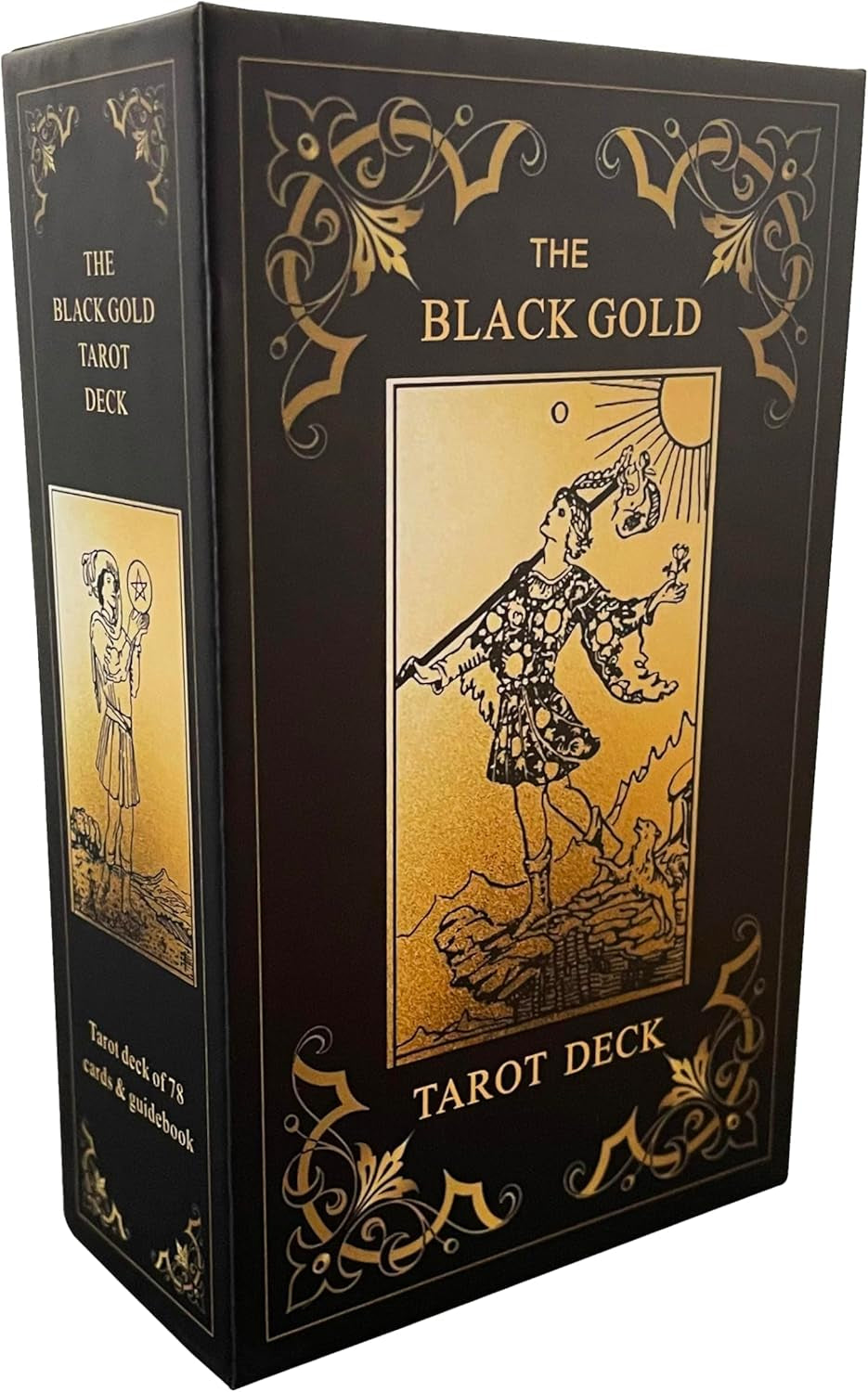 Black & Gold Tarot Deck - Gilded Edges, 78 Cards