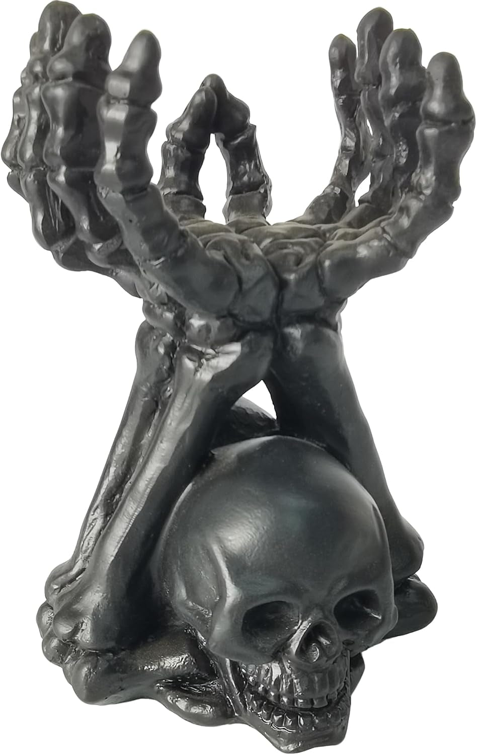 Skeleton Hand Candle & Ring Holder - Black Resin