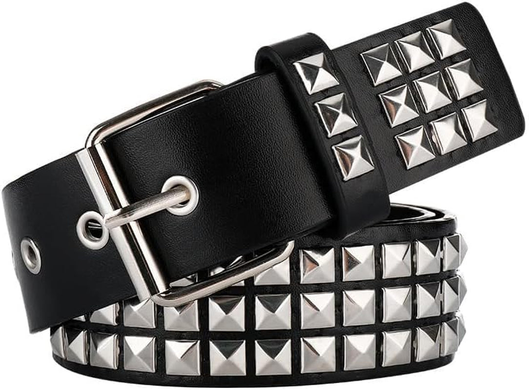 Black Pyramid Studded Punk Belt