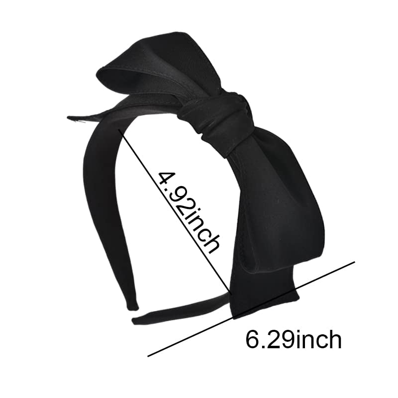Oversized Black Bowknot Headband