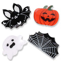 Bat and Spider Web Hair Claw Clips, 4 Piece
