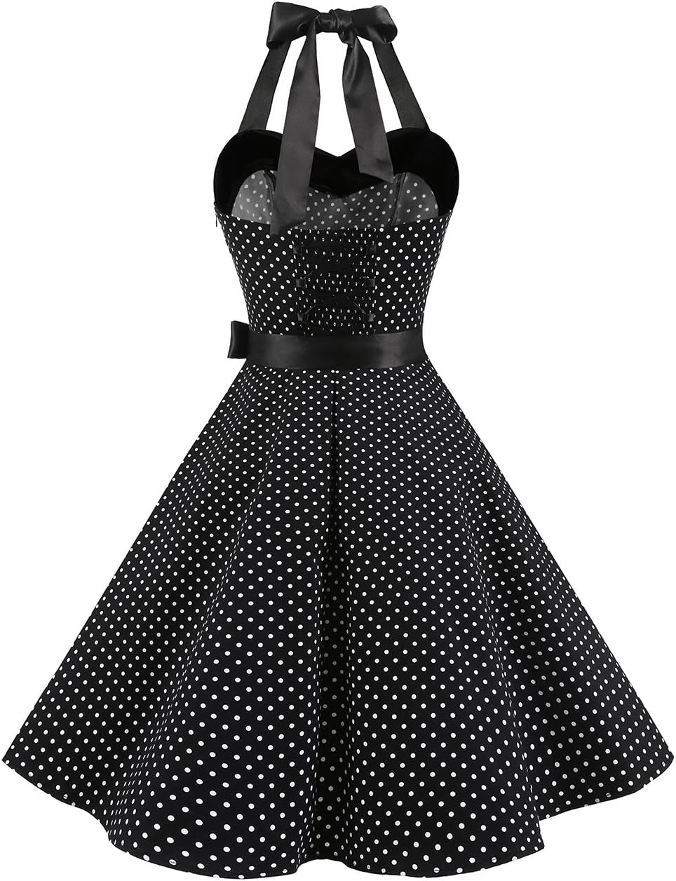 1950S Rockabilly Halter Cocktail Dress