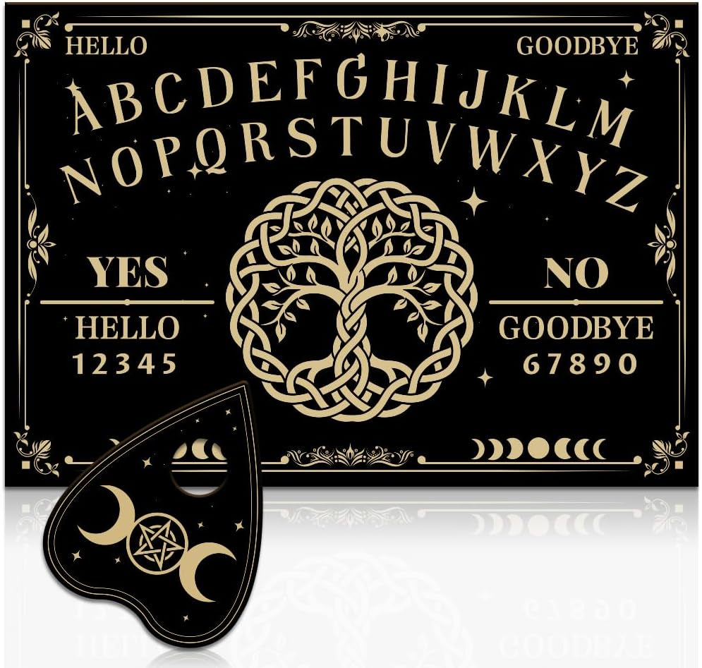 Tree of Life Wooden Spirit Board with Planchette
