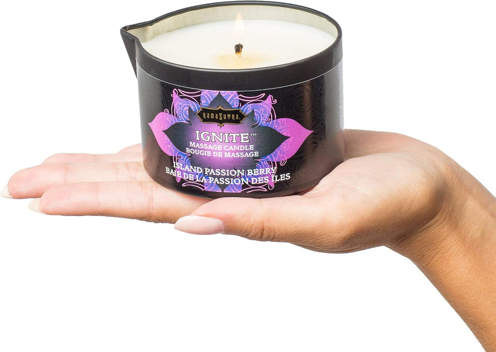Coconut Oil and Soy Massage Candle That Melts into Warm Massage Oil, 6 Oz