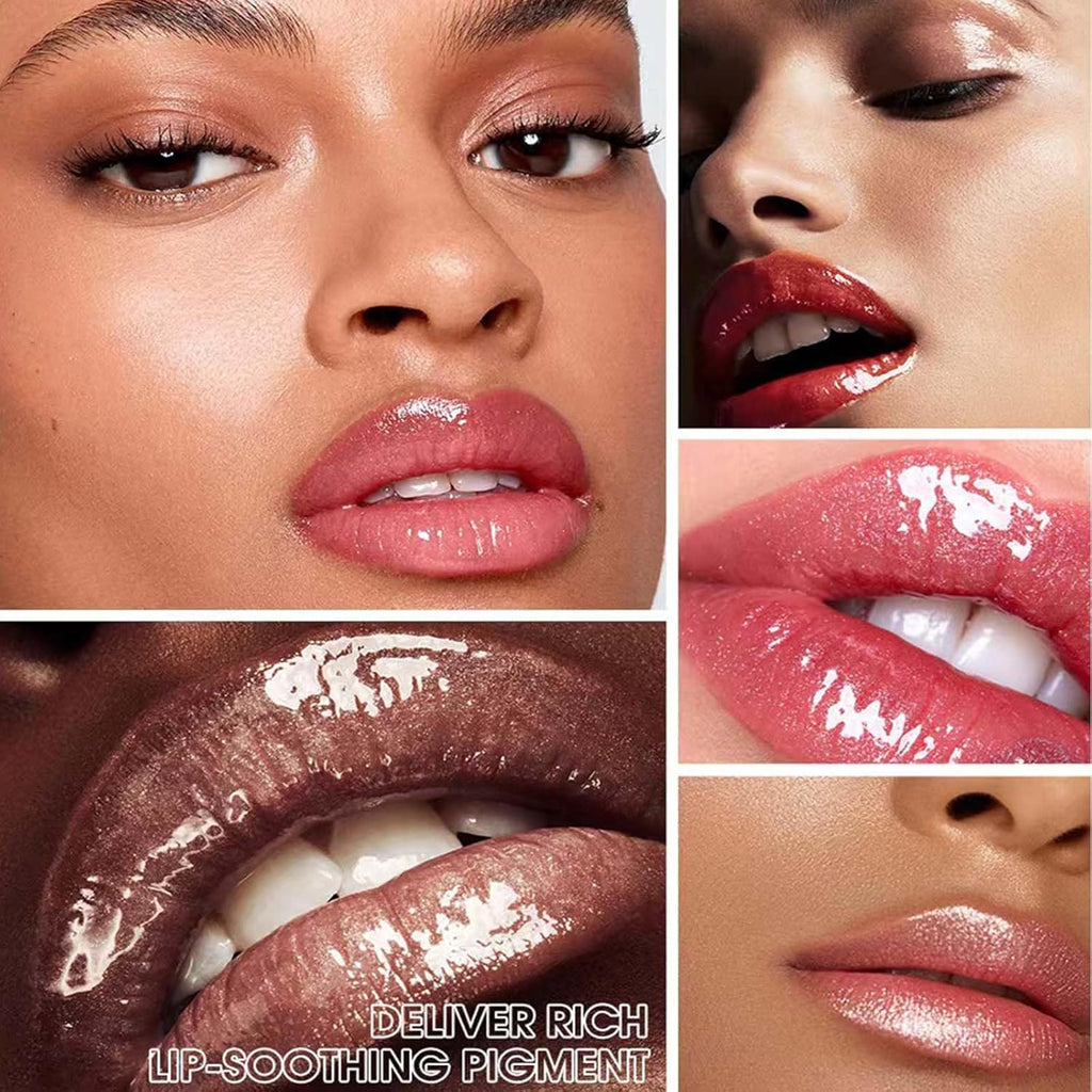 Cherry Red Glitter Lip Gloss and Plumper
