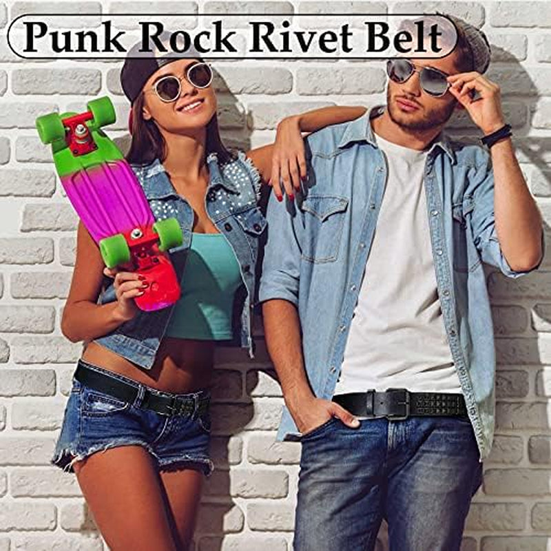 Gothic Pyramid Stud Leather Belt