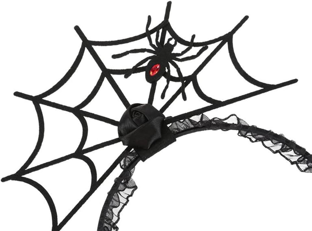 Black Spiderweb Hair Hoop Headband