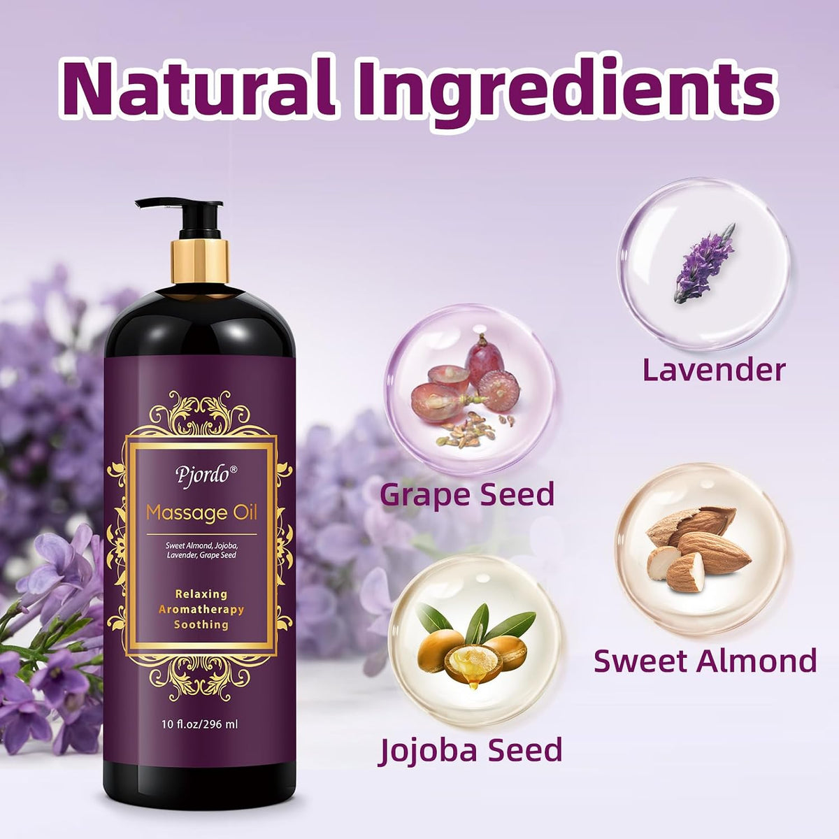 Lavender Massage & Body Oil - 10 Oz