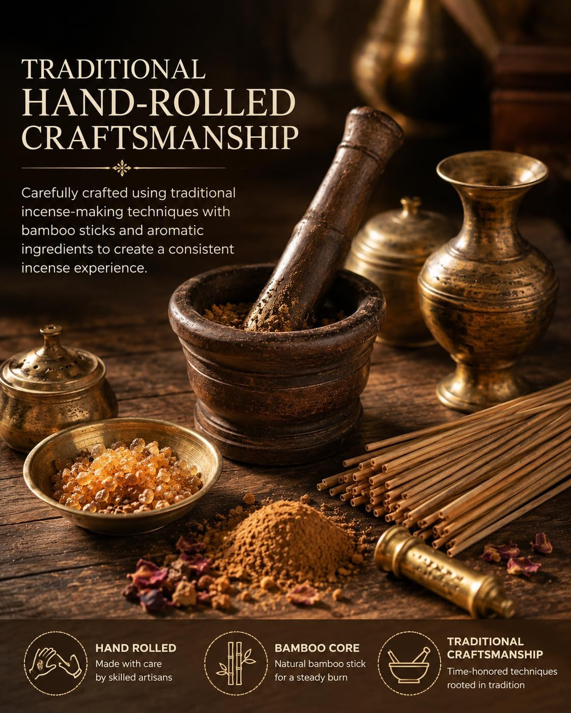Hand-Rolled Incense Sticks Variety Pack - 6 Scents