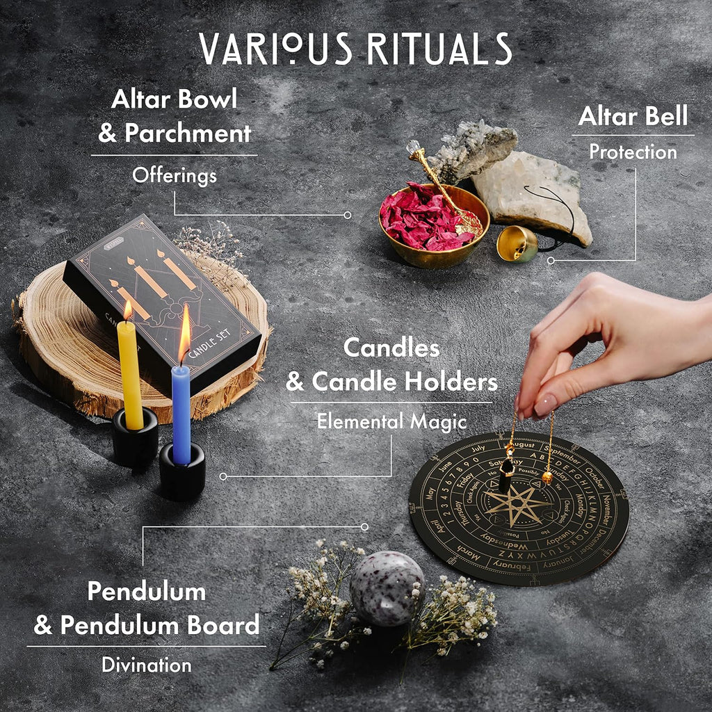 Large Witchcraft Altar Spell Kit, 77 Pieces